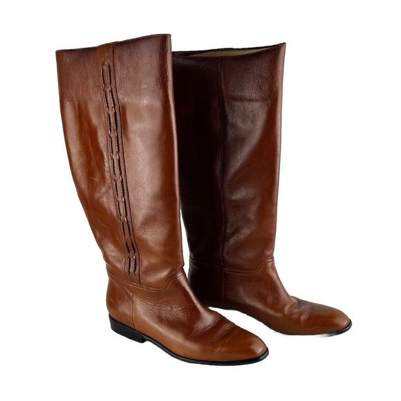 Catleia Boots Womens ‎ 9 M  Brown Leather Equestrian Savanna Knee High  Brazil - Picture 1 of 12
